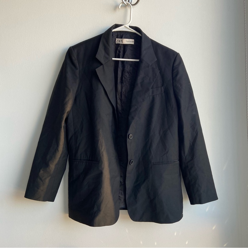 Zara Oversized Black Blazer